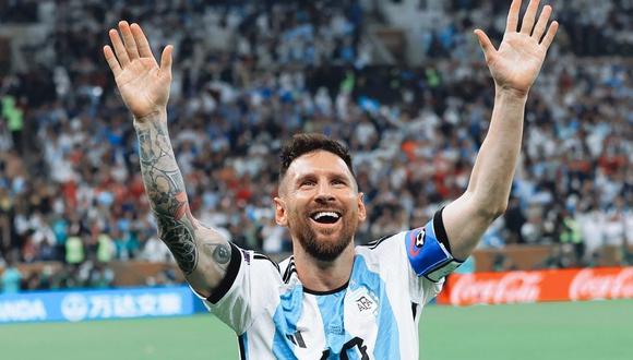 Lionel Messi, campeón del mundo (Foto: Instagram).