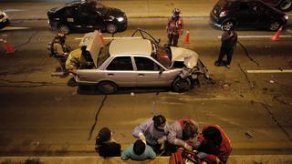 La Victoria: tres heridos dejó accidente vehicular en la Vía Expresa | VIDEO