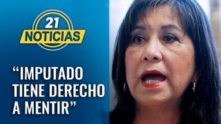 Martha Chávez sobre Keiko Fujimori: “Un imputado tiene derecho a mentir”