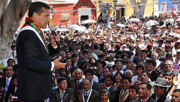 Humala habló de “diversificar la economía” para no depender de una sola actividad. (USI)
