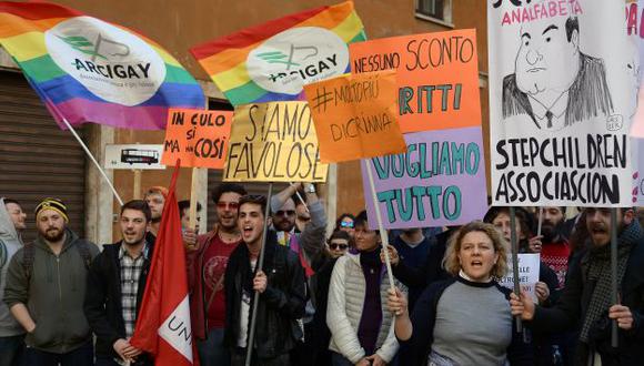 Senado de Italia aprobó Unión Civil entre personas del mismo sexo. (AFP)