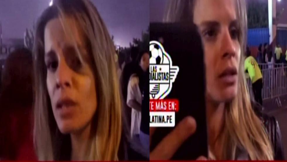 La modelo y 'chica reality' Alejandra Baigorria encaró a un reportero a la salida del concierto 'Barrio Latino'. (Latina)