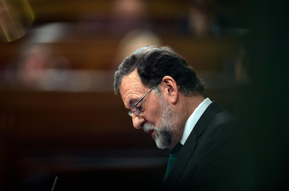 El ex jefe del gobierno español fue retirado del cargo, tras una moción de censura presentada por el Partido Socialista Obrero Español. (AFP)
