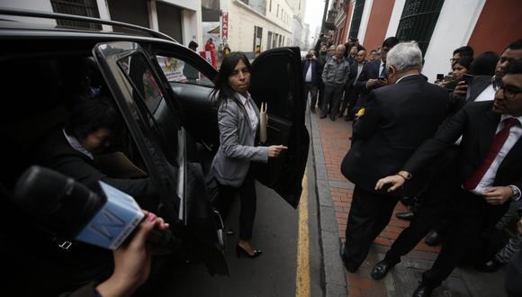 La abogada de Keiko Fujimori, Giulliana Loza, cuestionó ante el TC los argumentos de la prisión preventiva. (Foto: Mario Zapata / GEC)