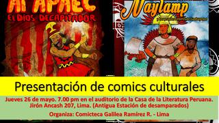 Publican los cómics "Ai Apaec, el dios decapitador" y "Naylamp y los grandes señores de Lambayeque"
