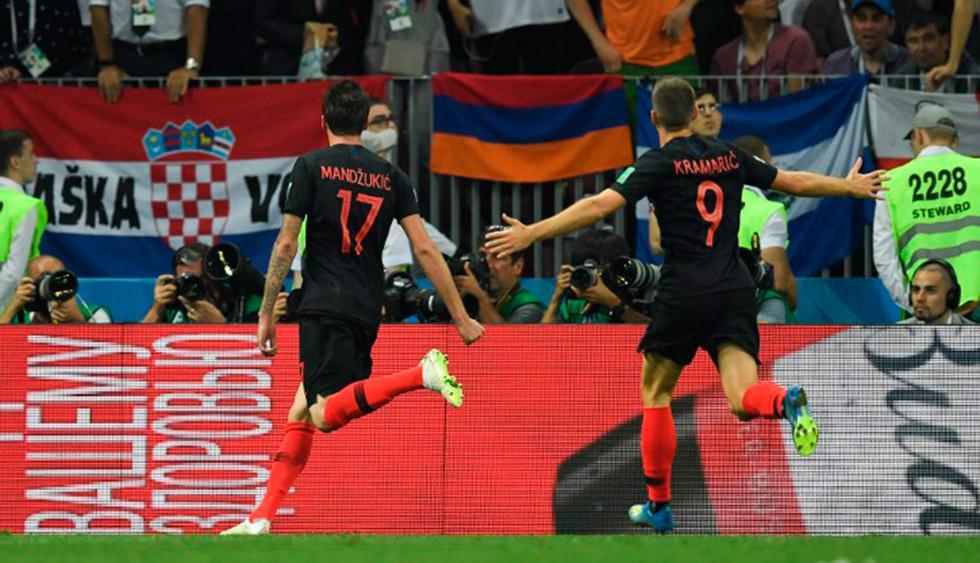 Mandzukic anotó el gol agónico de la victoria para Croacia en la semifinal. (Foto: AFP)