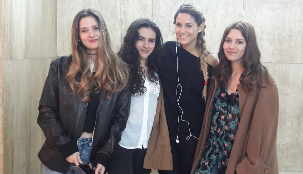 María Grazia Gamarra, Carolina Cano, Vania Accinelli y Briana Botto protagonizan la teleserie ‘Mujercitas’. (Liz Saldaña)