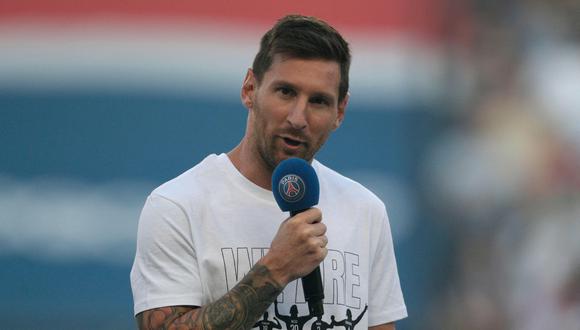 Lionel Messi brindó la primera entrevista desde que arribó a PSG. (Foto: AFP)