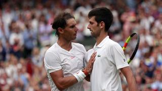 Nadal y Djokovic se verían las caras si avanzan a la gran final de Wimbledon