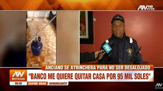 Carabayllo: Anciano se atrinchera en su casa para evitar desalojo y amenaza con detonar balón de gas
