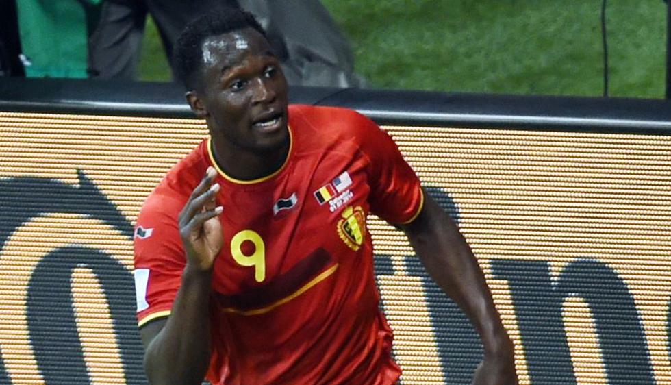 Romelu Lukaku puso el segundo de Bélgica. (AFP)