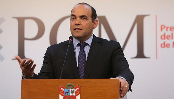 Como todos los miércoles, Fernando Zavala brindó conferencia de prensa desde la sede de la PCM. (Anthony Niño de Guzmán/Perú21)