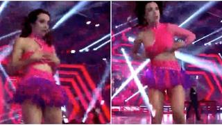 Rosángela Espinoza sufre un percance con su escote en pleno baile de ‘Esto es Guerra’ [VIDEO]