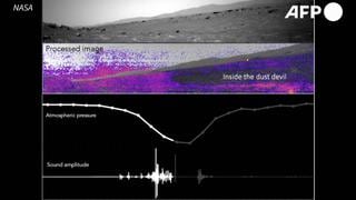 NASA: Perseverance graba por primera vez el sonido de un remolino de polvo en Marte
