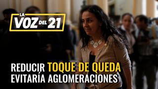 Patricia García: Reducir toque de queda evitaría aglomeraciones