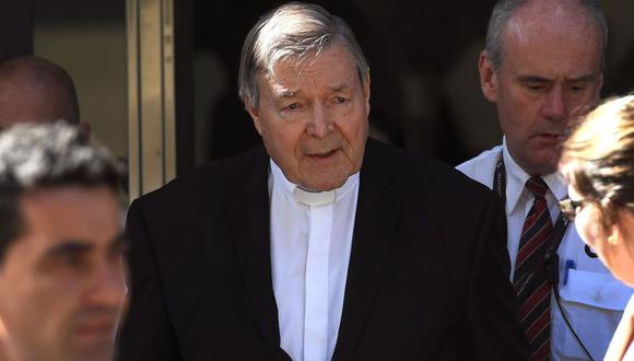 Lo que ha trascendido es que George Pell se declaró no culpable de los cargos presentados en su contra, pero sus argumentos no convencieron al jurado. (Foto: AFP)