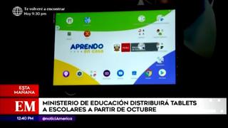 Ministerio de Educación distribuirá tablets a escolares desde octubre 