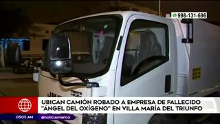 Policía recupera camión perteneciente a empresa del fallecido ‘Ángel del oxígeno’ 