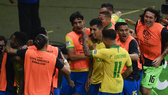 Brasil buscará su noveno título de la Copa América ante Perú o Chile. (Foto: AFP)