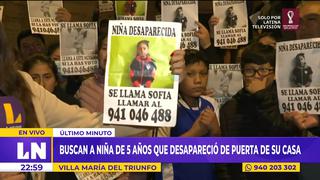 VMT: reportan desaparición de niña de 5 años cuando jugaba en la puerta de su casa