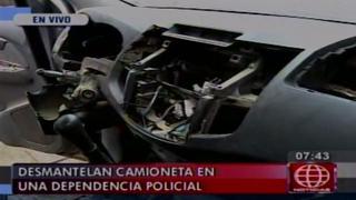 Desmantelaron una camioneta dentro de depósito policial en Santa Anita [Video]