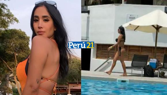 Melissa Paredes causó incomodidad por lucir diminuto bikini en conocido club. (Foto: ATV)