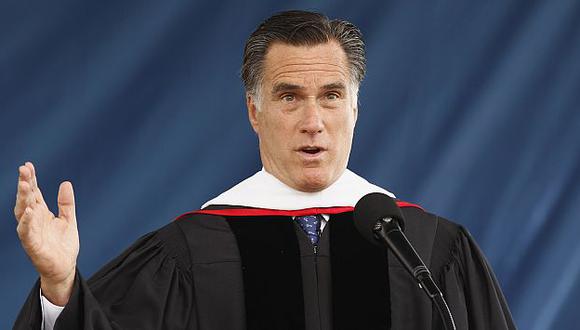 Romney aprovechó discurso en universidad cristiana para reforzar posición contra matrimonio homosexual. (Reuters)