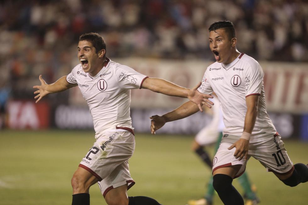 Aldo Corzo inició el camino de la victoria para Universitario este viernes. (César Campos / Perú21)