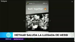 Neymar y el afectuoso mensaje a Messi en sus redes: “Juntos de nuevo”