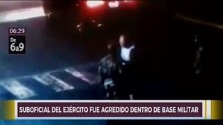 Chorrillos: suboficial del Ejército fue agredido al interior de base militar | VIDEO