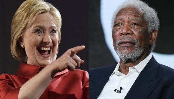 Hillary Clinton: Morgan Freeman prestó su voz para anuncio de campaña de la candidata. (Agencias)