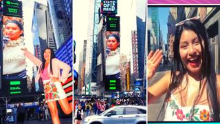 Wendy Sulca confiesa que está “viviendo un sueño” al aparecer en el Time Square de Nueva York