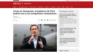Perú exigirá visa a venezolanos y así informó la prensa internacional [FOTOS]