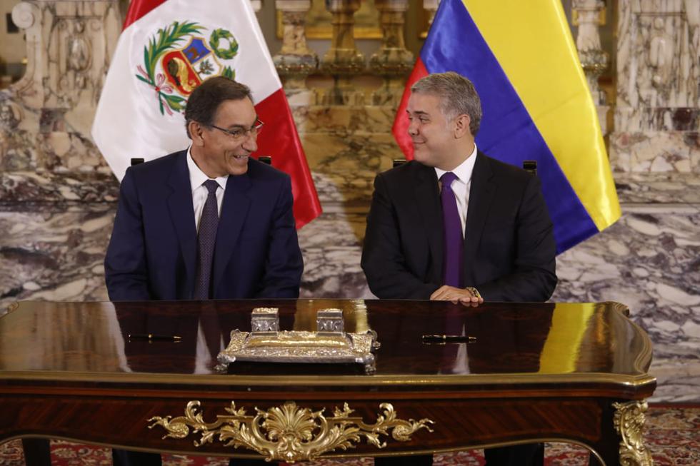 Martín Vizcarra e Iván Duque sostuvieron una reunión en Palacio de Gobierno (Piko Tamashiro/GEC).