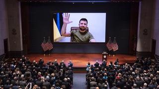 Zelenski implora al Congreso de EE.UU. una zona de exclusión aérea sobre Ucrania