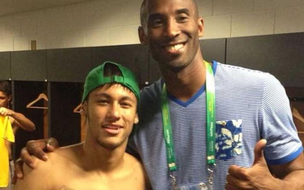 Dos estrellas. El consagrado Kobe y el crack brasileño Neymar. (@KobeBryant)
