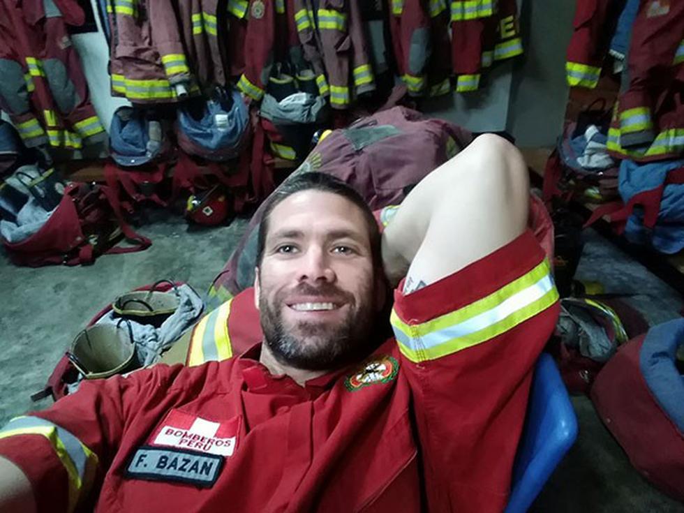 El conductor de televisión se mostró en su faceta de bombero. (Instagram)