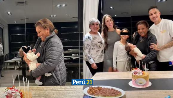 Doña Peta conoció a su nieto Paolo André. (Foto: Instagram)