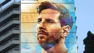 Un mural de 69 metros de alto será presentado en Rosario en honor a Lionel Messi