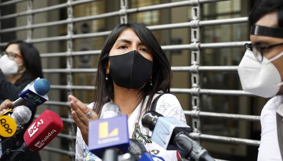 Giulliana Loza solicitó que la audiencia de prisión preventiva de Keiko Fujimori sea presencial. (Foto: César Bueno / @photo.gec)