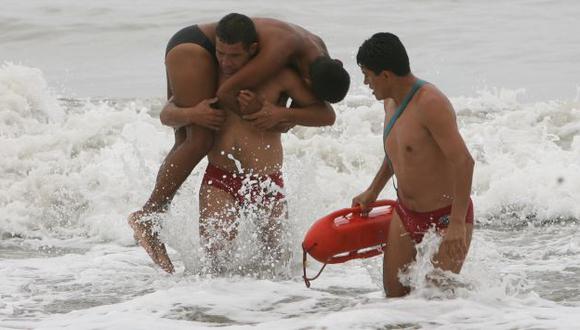 Policía de Salvataje rescató a 10 bañistas de morir ahogados en playas de Lima. (USI/Referencial)