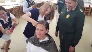 Alumnas policías donan su cabello para pacientes con cáncer [VIDEO]