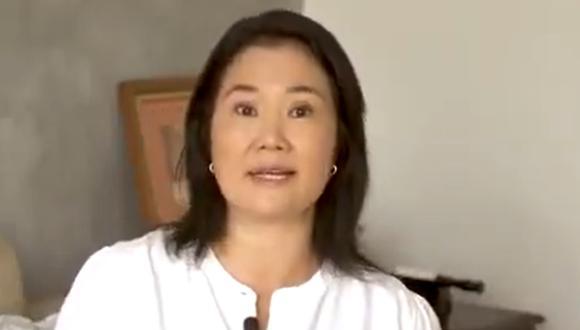 Keiko Fujimori consideró que el sector privado podría encargarse de la vacunación de sus trabajadores. (Captura de video)