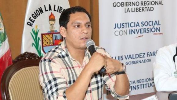 Gobernador de La Libertad, Luis Valdez, es blanco de críticas. (USI)