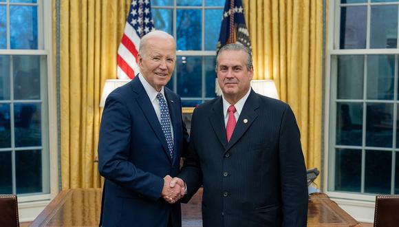 Joe Biden recibió al embajador peruano Alfredo Ferrero en la Casa Blanca. (Foto: Difusión)