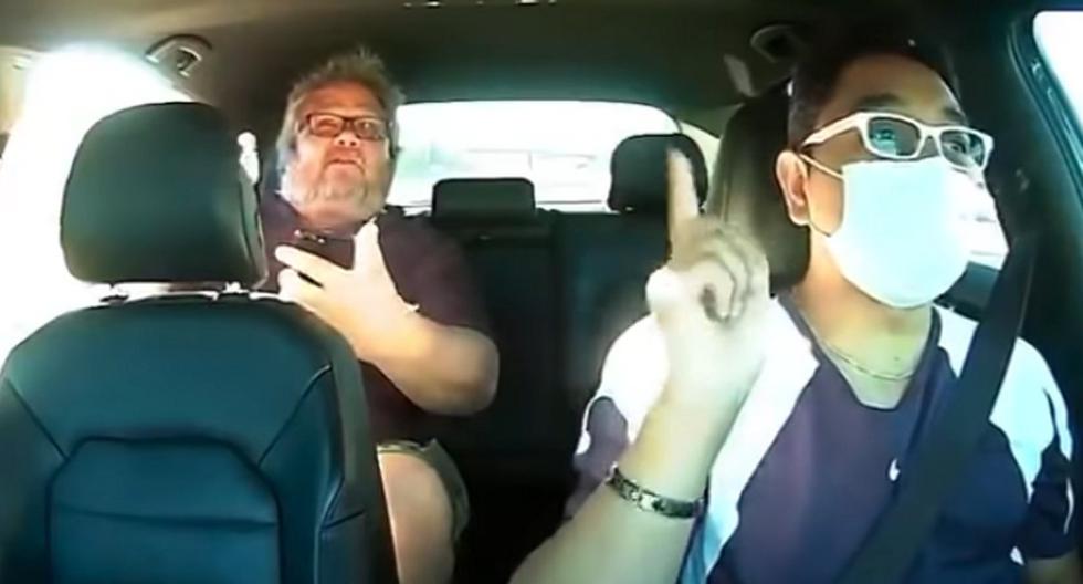 Edgar Jiménez (conductor) publicó el video de los insultos racistas que recibió de un pasajero. (Foto: captura YouTube)