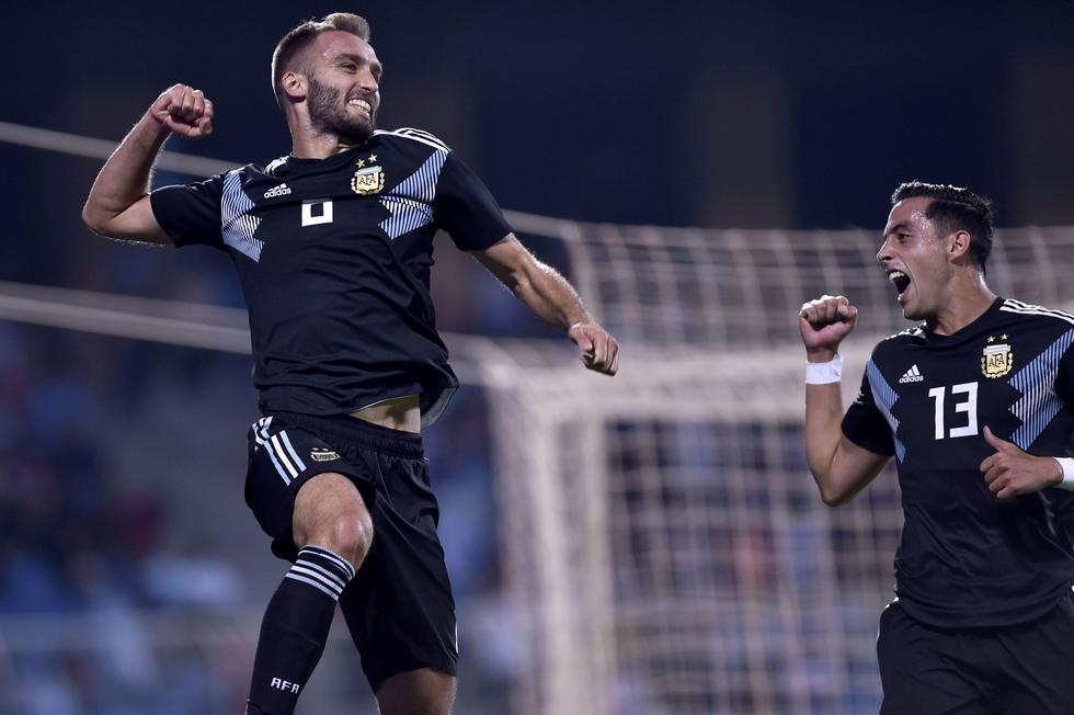 Argentina sin Messi goleó 4-0 a Irak en un encuentro amistoso. (AP)