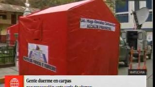 Alcalde de Huarochirí habilita carpas con su nombre tras constantes temblores en Matucana