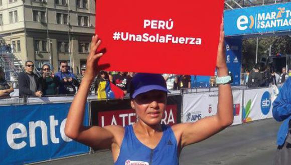 La deportista ganó hoy la maratón de Santiago en Chile (Difusión)
