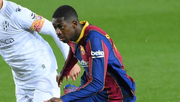Ousmane Dembélé ha participado en 38 partidos de Barcelona en la actual temporada. (Foto: AFP)